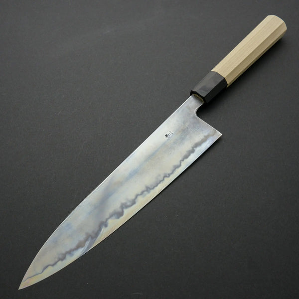 Takada no Hamono Blue #1 Suiboku Gyuto 240mm Ho Wood Handle - Tetogi