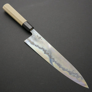 Takada no Hamono Blue #1 Suiboku Gyuto 240mm Ho Wood Handle - Tetogi