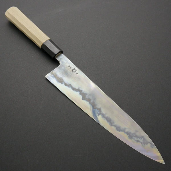Takada no Hamono Blue #1 Suiboku Gyuto 240mm Ho Wood Handle - Tetogi