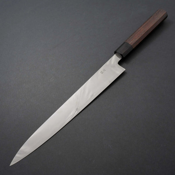 Takada no Hamono Silver #3 Suiboku Sujihiki 270mm Wood Handle - Tetogi