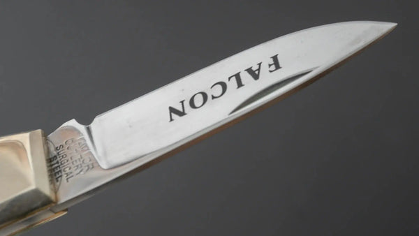 Taylor Cutlery FALCON Folding Knife 55mm Elk Horn Handle - Tetogi