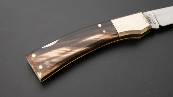 Taylor Cutlery FALCON Folding Knife 55mm Elk Horn Handle - Tetogi