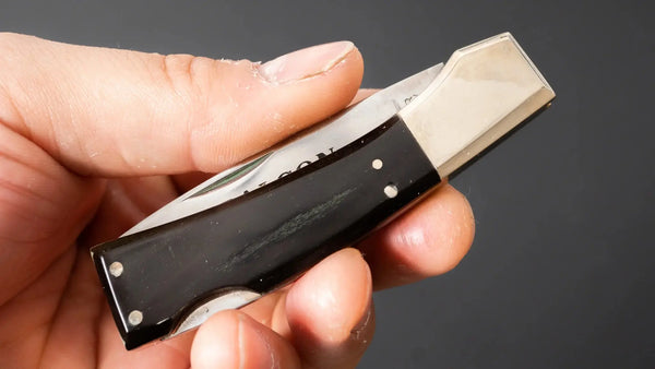 Taylor Cutlery FALCON Folding Knife 55mm Elk Horn Handle - Tetogi