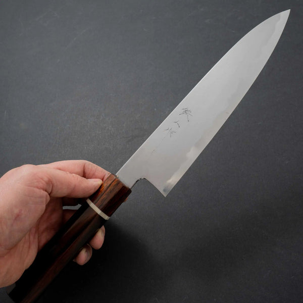 Tetsujin Blue #2 Kasumi Gyuto 210mm Riisgaard Rosewood Handle - Tetogi