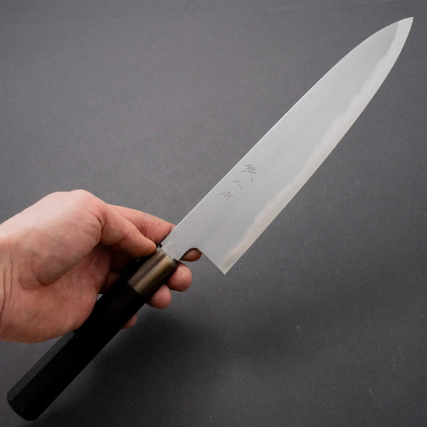 Tetsujin Blue #2 Kasumi Gyuto 240mm Riisgaard Rosewood Handle - Tetogi