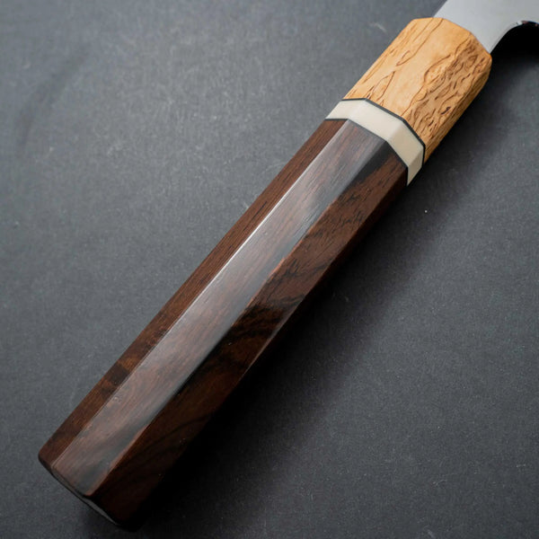 Tetsujin Blue #2 Kasumi Gyuto 240mm Riisgaard Rosewood Handle - Tetogi