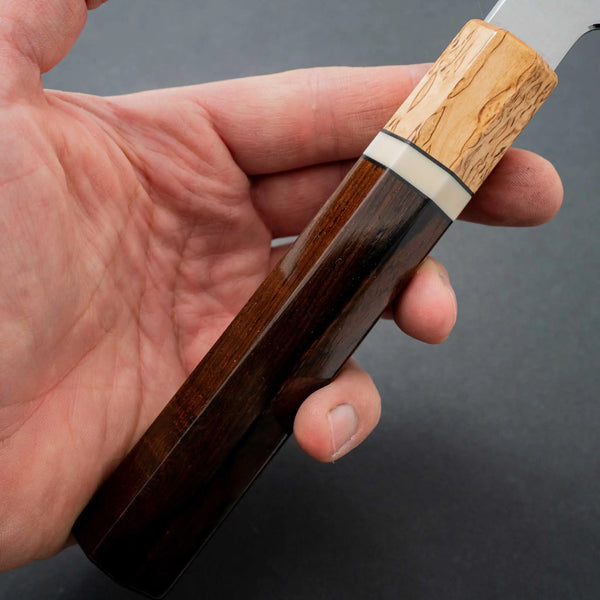Tetsujin Blue #2 Kasumi Gyuto 240mm Riisgaard Rosewood Handle - Tetogi