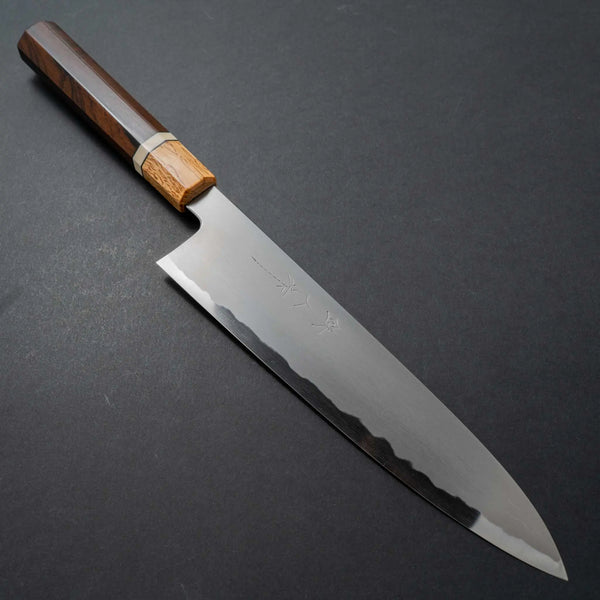 Tetsujin Blue #2 Kasumi Gyuto 240mm Riisgaard Rosewood Handle - Tetogi