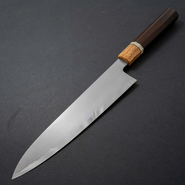 Tetsujin Blue #2 Kasumi Gyuto 240mm Riisgaard Rosewood Handle - Tetogi