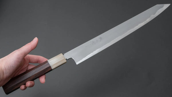 Tetsujin Blue #2 Kasumi Kiritsuke Sujihiki 300mm Taihei Wood Handle - Tetogi