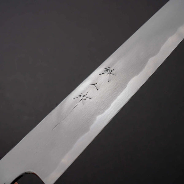 Tetsujin Blue #2 Kasumi Sujihiki 210mm Taihei Rose Wood Handle - Tetogi