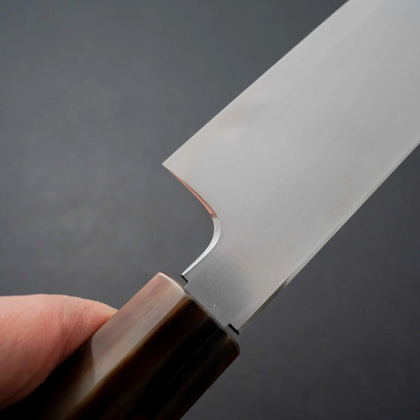 Tetsujin Blue #2 Kasumi Sujihiki 240mm Taihei Ebony Handle - Tetogi