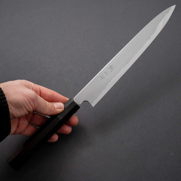 Tetsujin Blue #2 Kasumi Sujihiki 240mm Taihei Rosewood Handle - Tetogi