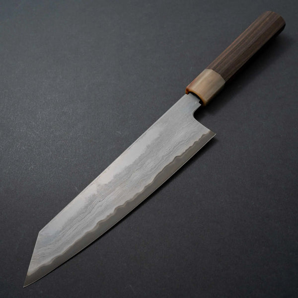 Tetsujin Blue #2 Metal Flow Kiritsuke Gyuto 210mm Taihei Makassar Ebony Handle Product vendor