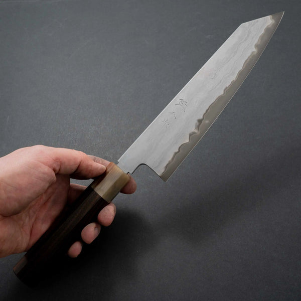 Tetsujin Blue #2 Metal Flow Kiritsuke Gyuto 210mm Taihei Makassar Ebony Handle Product vendor