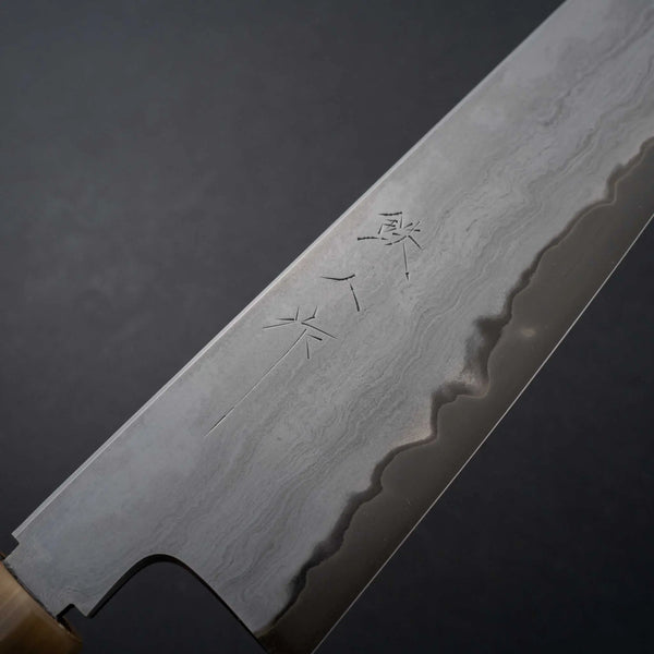 Tetsujin Blue #2 Metal Flow Kiritsuke Gyuto 210mm Taihei Makassar Ebony Handle Product vendor