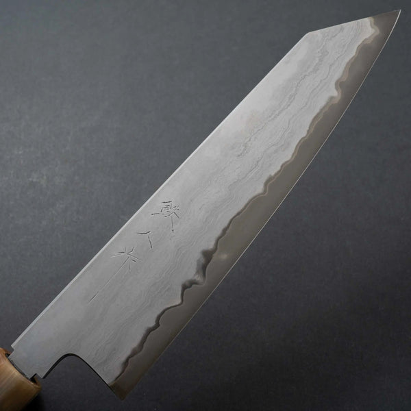 Tetsujin Blue #2 Metal Flow Kiritsuke Gyuto 210mm Taihei Makassar Ebony Handle Product vendor
