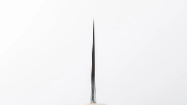 Tetsujin Blue #2 Metal Flow Santoku 180mm Taihei Wood Handle - Tetogi