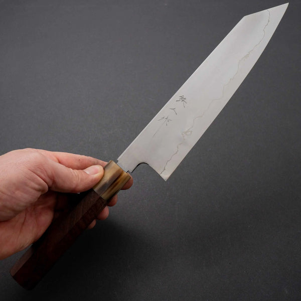 Tetsujin Silver #3 Kasumi Kiritsuke Gyuto 210mm Taihei Wood Handle (Blond Horn) - Tetogi