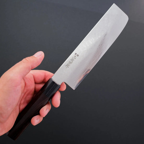 Yoshida Hamono ZA18 69-Layer Damascus 165mm Nakiri - Tetogi