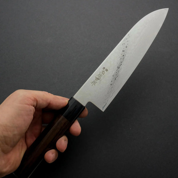 Yoshida Hamono ZA18 69-Layer Damascus Santoku 180 - Tetogi