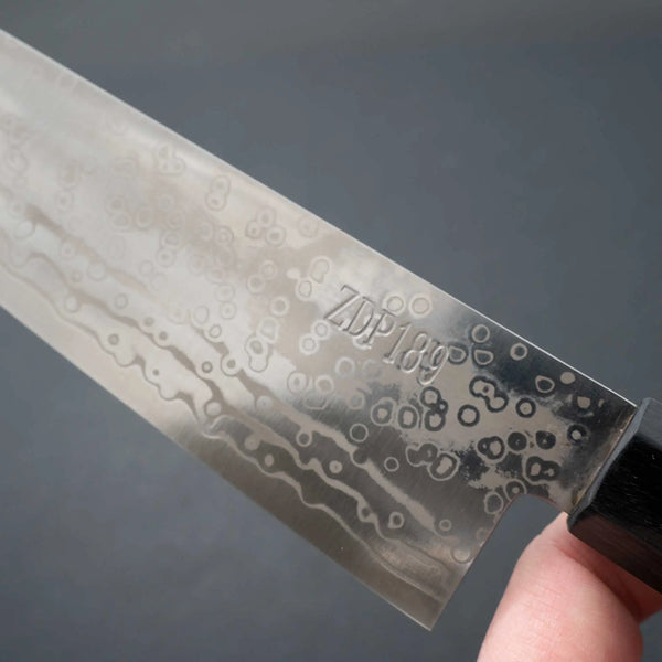 Yoshida Hamono ZDP189 Damascus 210mm Gyuto - Tetogi