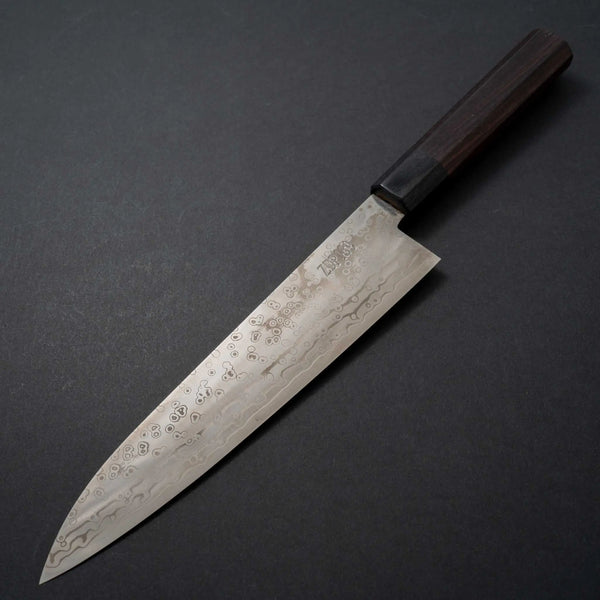 Yoshida Hamono ZDP189 Damascus 210mm Gyuto - Tetogi