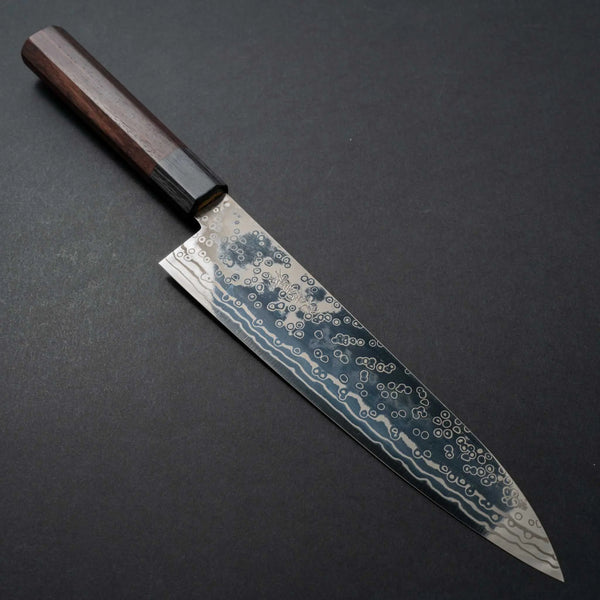 Yoshida Hamono ZDP189 Damascus 210mm Gyuto - Tetogi