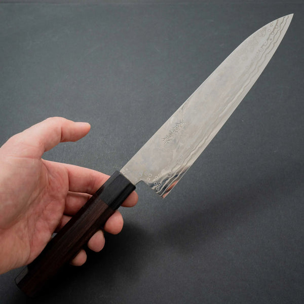 Yoshida Hamono ZDP189 Damascus 210mm Gyuto - Tetogi